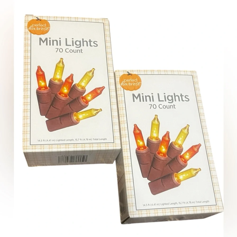 🎁*New! 2 Pack 70 Count Fall String Lights
